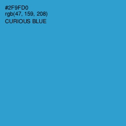 #2F9FD0 - Curious Blue Color Image